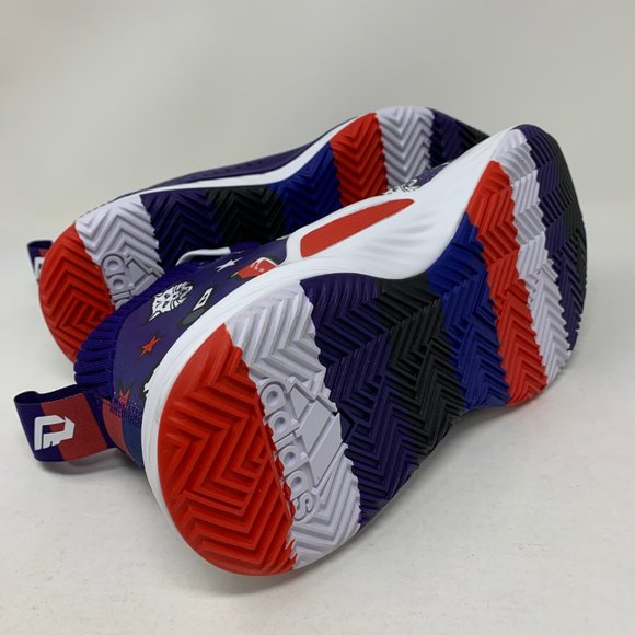 Adidas DAME 5 Basketball Shoes Purple LE Print $ main image 7